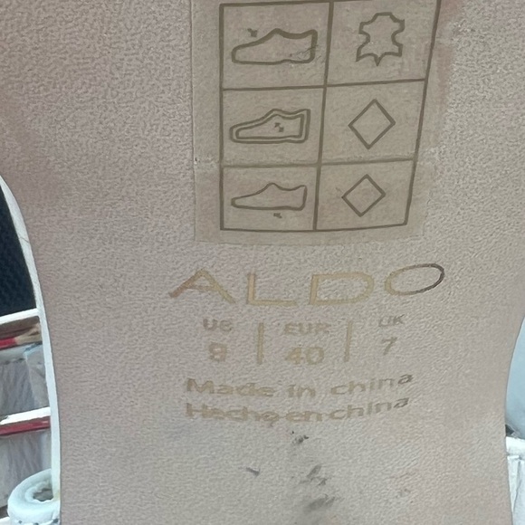 Aldo Elegant White Platform Sandals size 9 - Picture 5 of 11